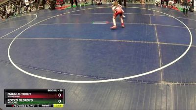 56 lbs 5th Place Match - Magnus Trout, Wasatch WC vs Rocko Oldroyd, WESTLAKE