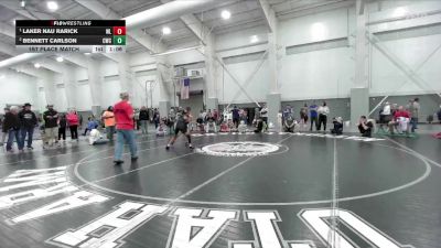 110 lbs 1st Place Match - Laker Nau Rarick, Westlake vs Bennett Carlson, Champions Wrestling Club