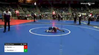 49 lbs Quarterfinal - Anterryo Banner, Hurricane vs Cael Danielson, Azle WC