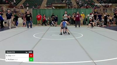 91 lbs Round Of 16 - Gracie Gay, Heard County USA Takedown vs Jackson Pulliam, South Forsyth WAR Wrestling Club