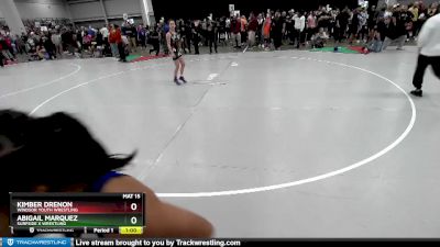 100 lbs Cons. Round 3 - Abigail Marquez, Surfside X Wrestling vs Kimber Drenon, Windsor Youth Wrestling