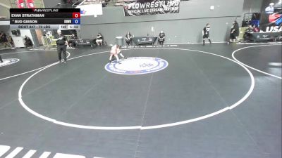 70 lbs Champ. Round 1 - Evan Strathman vs Bud Gibson, Knightmare Wrestling