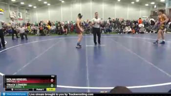 152 lbs Round 1 (6 Team) - Nolan Kriegel, Iowa Gold vs Truck Lowery, Wyoming Brown