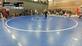 56 lbs Quarterfinal - Carter Jennings, Buzzsaw Wrestling Club vs Remington Bugher, Homedale Wrestling Club