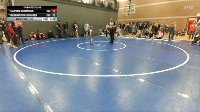 56 lbs Quarterfinal - Carter Jennings, Buzzsaw Wrestling Club vs Remington Bugher, Homedale Wrestling Club