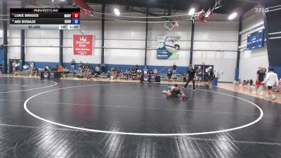 92 lbs Luke Briggs, Maryland vs Ari Sobaje, California Gold