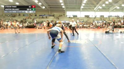 182 lbs Rr Rnd 1 - Lyndon Thies, PSF Wrestling Academy - HSB vs Ashton Delaney, MICHIGAN MAFIA WC - HSB