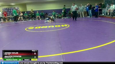 120 lbs Quarterfinals (8 Team) - Grayson Poynter, Eastside Hs vs Jayden Taylor, Cass