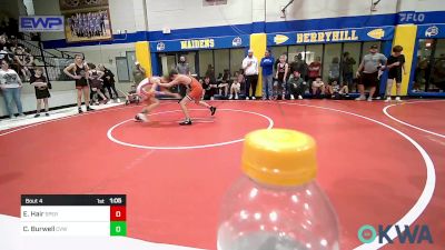 84-88 lbs Rr Rnd 1 - Evan Hair, Sperry Wrestling Club vs Corbin Burwell, Caney Valley Wrestling