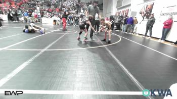 70 lbs Quarterfinal - Jaxon Wolfenberger, Keystone Kids Wrestling Club vs Cash Norrid, Pawnee Wrestling Club