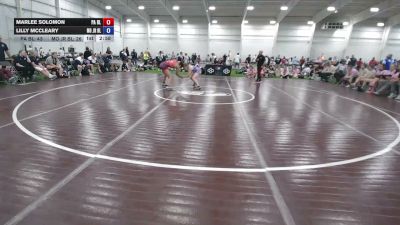 120 lbs Marlee Solomon, Pennsylvania Blue vs Lilly McCleary, Missouri Blue