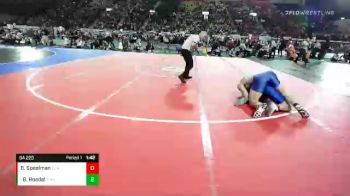 5A 220 lbs Quarterfinal - Garrett Roedel, Thunder Ridge vs Beau Speelman, Coeur D`Alene