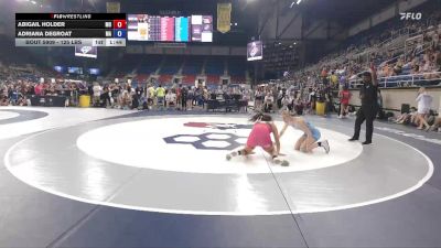 125 lbs Cons. Sub-rd Of 32 - Abigail Holder, MO vs Adriana DeGroat, MA