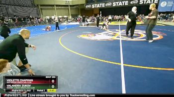67 lbs Champ. Round 2 - Valandra Zukov, Rainier Junior Wrestling Club vs Violette Chapman, Mat Demon Wrestling Club