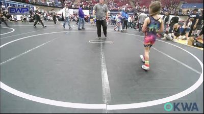 52 lbs Rr Rnd 1 - Arielle Wylie, Tuttle Wrestling Club vs Karlie Kelley, Blanchard Youth Wrestling