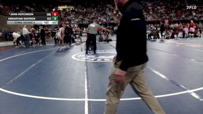 3A 120 lbs Cons. Round 3 - Sebastian Guitron, Glenns Ferry vs John Hutchison, Challis