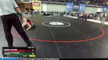 3 lbs Champ. Round 1 - Andrew Milward, University vs Daniel Snyder, Yelm