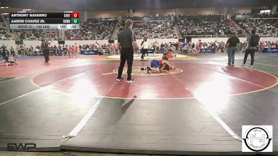 140 lbs Consi Of 32 #2 - Anthony Navarro, Central Middle School vs Aaron Chavez Jr., Del City Middle School