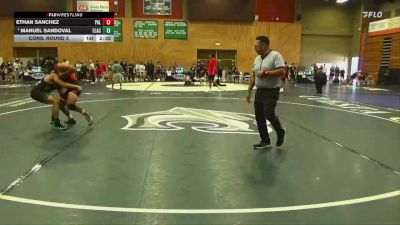 157 lbs Cons. Round 3 - Manuel Sandoval, East Los Angeles College vs Ethan Sanchez, Palomar College