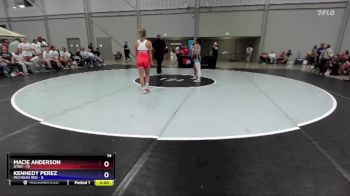 110 lbs Round 2 (8 Team) - Macie Anderson, Utah vs Kennedy Perez, Michigan Red