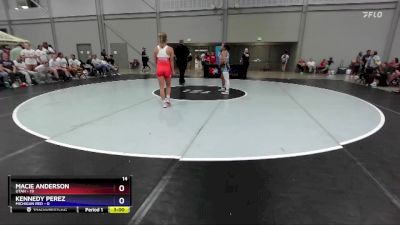 110 lbs Round 2 (8 Team) - Macie Anderson, Utah vs Kennedy Perez, Michigan Red