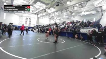135 lbs Champ. Round 2 - Gwen Jewell, Esperanza vs Kayla Calderon, West Covina