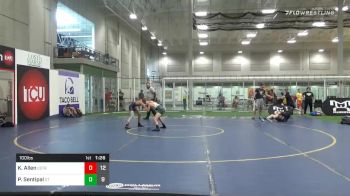 100 lbs 7th Place - Kaden Allen, Elite Athletic Club Stars vs Parker Sentipal, GT