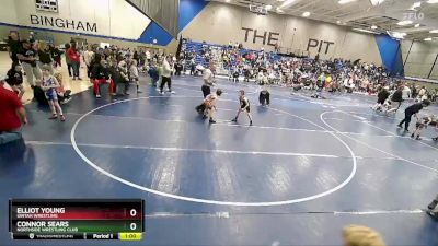 53 lbs Semifinal - Elliot Young, Uintah Wrestling vs Connor Sears, Northside Wrestling Club