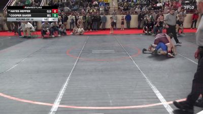 150_B lbs Round Of 16 - Hayes Hepfer, Clearfield vs Cooper Baker, Millcreek