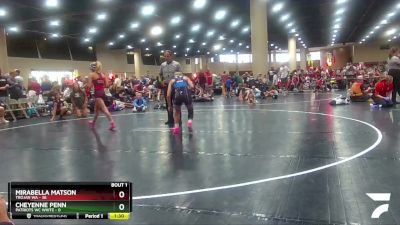 100 lbs Round 1 (4 Team) - Mirabella Matson, Trojan WA vs Cheyenne Penn, Patriots WC White