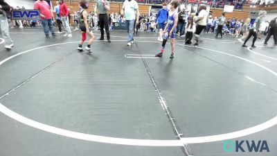 64 lbs Quarterfinal - Mason Smith, Harrah Little League Wrestling vs Ayson Miller, Standfast