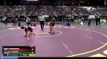 100 lbs Champ. Round 3 - Lillian La Notte, Wasatch vs Emily Shoemaker, Juab