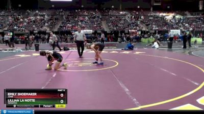 100 lbs Champ. Round 3 - Lillian La Notte, Wasatch vs Emily Shoemaker, Juab