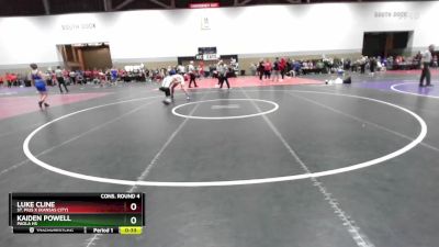 132 lbs Cons. Round 4 - Kaiden Powell, Paola HS vs Luke Cline, St. Pius X (Kansas City)