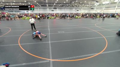 70 lbs Champ. Round 1 - Carter Brandon, Unattached vs Kingston Mason, Unattached