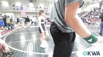 67-70 lbs Rr Rnd 2 - Blaine Backus, Newkirk Takedown Club vs Paisley Tucker, Team Guthrie Wrestling