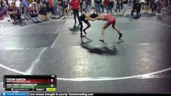 97 lbs Cons. Round 3 - Matthew Fadenrecht, Team Taneisha Wrestling Club vs Tatum Garcia, Bear Cave Wrestling Club