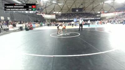 Girls 2A 100 lbs Quarterfinal - Jasmine Hernandez, Ephrata (Girls) vs Luna Martinez-Arevalo, Centralia (Girls)