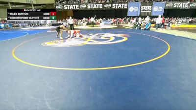 Boys 1A 175 lbs Cons. Round 2 - Riley Burton, Castle Rock vs Christopher Tartios, Rochester