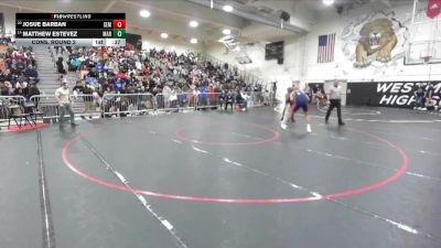 175 lbs Cons. Round 2 - Matthew Estevez, Marshall vs Josue Barban, South El Monte