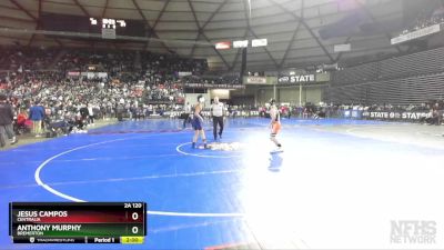 2A 120 lbs Champ. Round 1 - Jesus Campos, Centralia vs Anthony Murphy, Bremerton