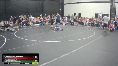 38 lbs Semifinal - Paxton Culp, Cane Bay Youth Wrestling vs Christian Chapman, JET Wrestling Club