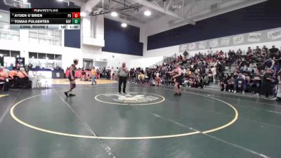 157 lbs Cons. Round 2 - Ayden O`Brien, Palm Desert vs Tomas Fulgentes, Royal