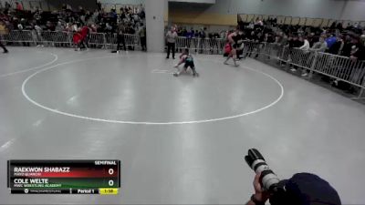 113 lbs Semifinal - Raekwon Shabazz, Mayo Quanchi vs Cole Welte, MWC Wrestling Academy