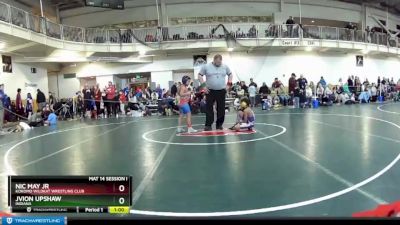 85 lbs Cons. Round 4 - Jvion Upshaw, Indiana vs Nic May Jr, Kokomo Wildkat Wrestling Club