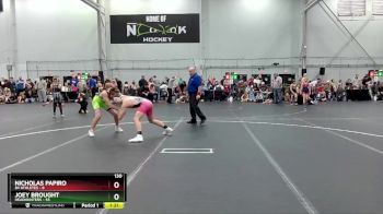 130 lbs Round 3 (4 Team) - Joey Brought, Headhunters vs Nicholas Papiro, 84 Athletes