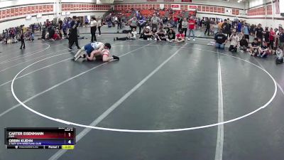 150 lbs Quarterfinal - Carter Eisenmann, CWO vs Orrin Kuehn, 2 Tuff Gym Wrestling Club