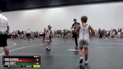 90 lbs Semis (4 Team) - Iker Almaraz, Takedown Elite Black vs Jaxx Keely, Prodigy Elite