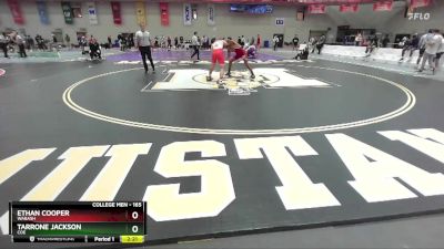 165 lbs Cons. Round 1 - Ethan Cooper, Wabash vs Tarrone Jackson, Coe