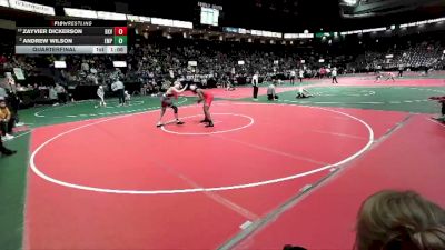 140 lbs Quarterfinal - Zayvier Dickerson, BKV1 vs Andrew Wilson, EMPA